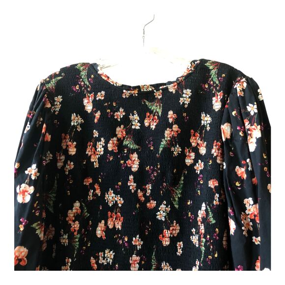 Old Navy Women's Maxi Dress Plus 4X Floral Boho Peasant Smocked Cottage V-Neck - Picture 9 of 9